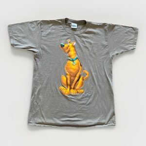 Vintage‎ Scooby Doo Shirt Mens L Brown Cartoon Network 90s Stanley Desantis